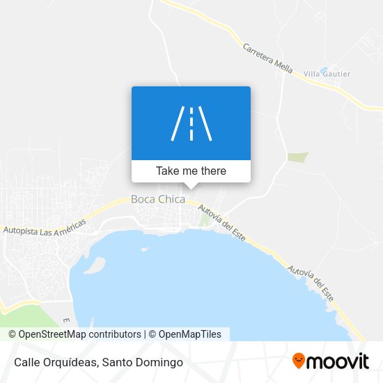 Calle Orquídeas map