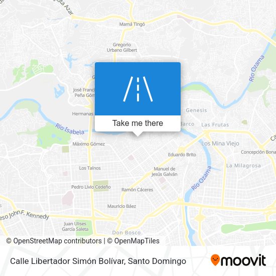 Calle Libertador Simón Bolívar map