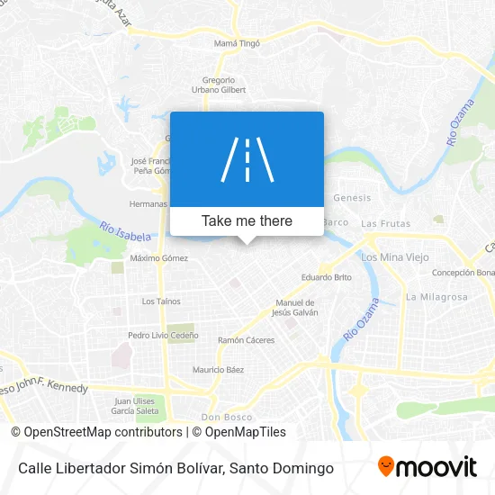 Mapa de Calle Libertador Simón Bolívar