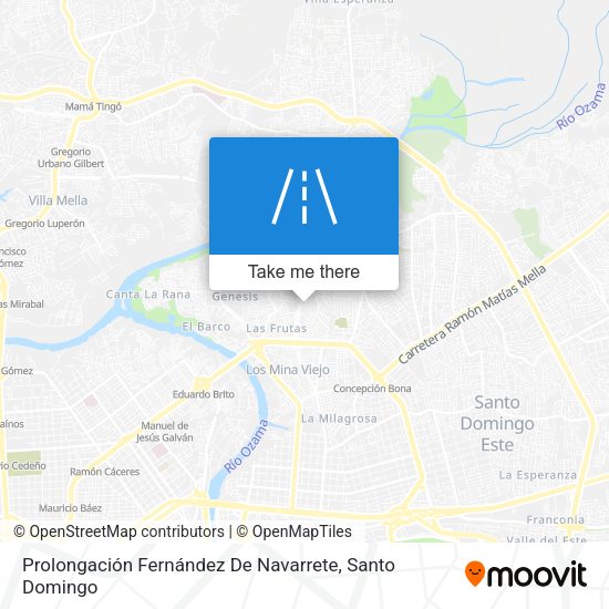 Prolongación Fernández De Navarrete map
