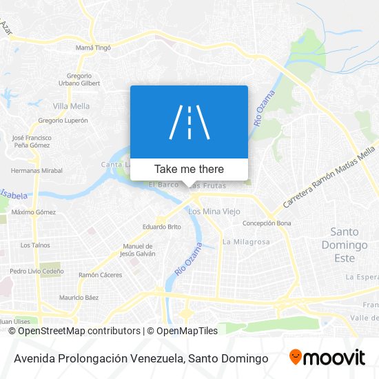 Avenida Prolongación Venezuela map