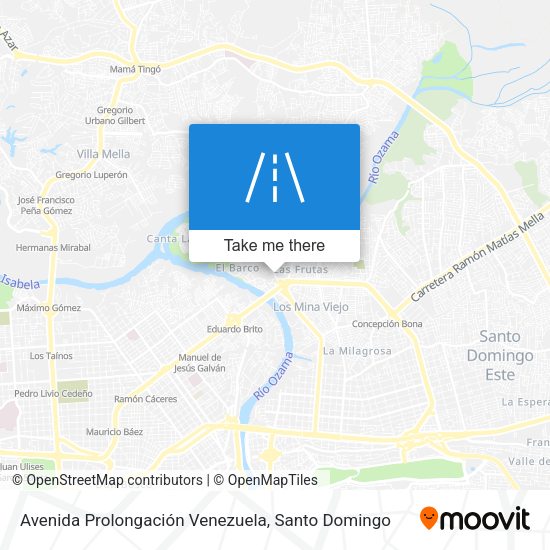 Avenida Prolongación Venezuela map