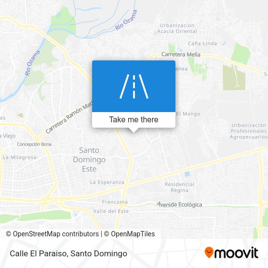 Mapa de Calle El Paraiso