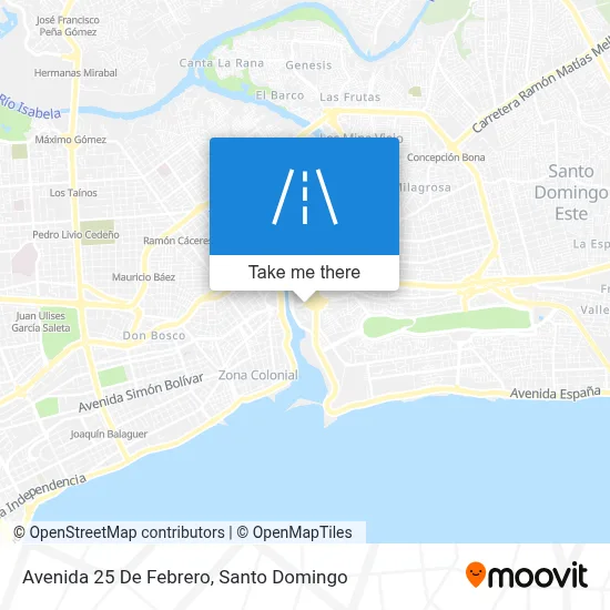 Avenida 25 De Febrero map