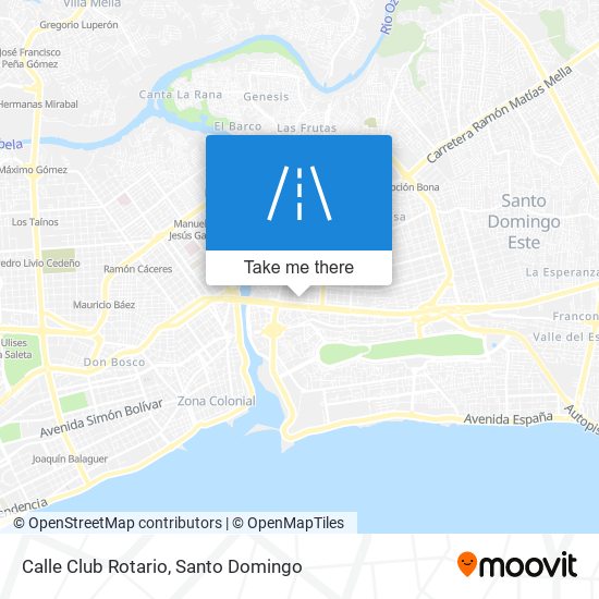 Calle Club Rotario map