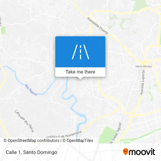 Calle 1 map