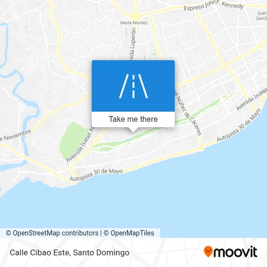 Calle Cibao Este map