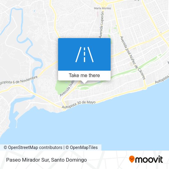 Mapa de Paseo Mirador Sur