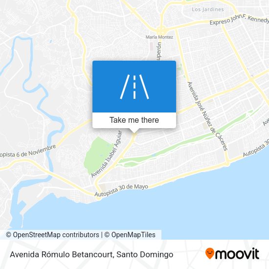 Avenida Rómulo Betancourt map