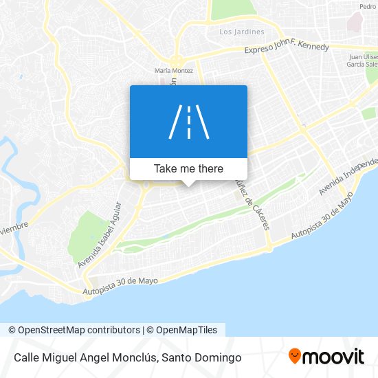 Mapa de Calle Miguel Angel Monclús