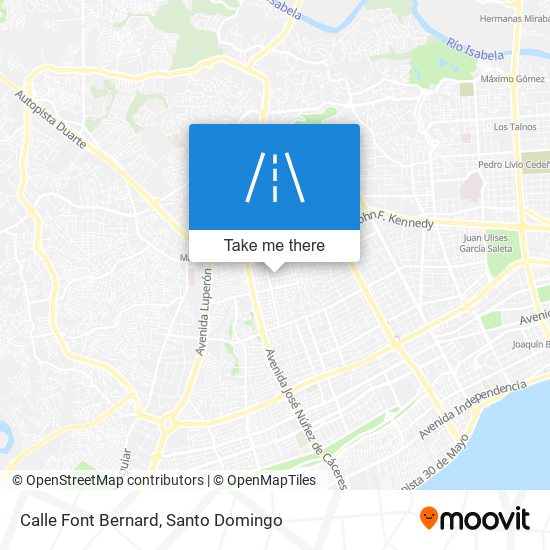 Calle Font Bernard map