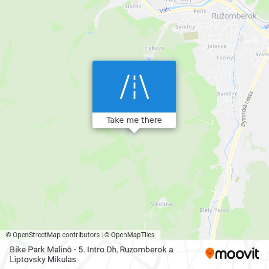 Bike Park Malinô - 5. Intro Dh map