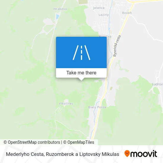 Mederlyho Cesta map