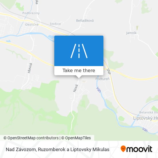 Nad Závozom map