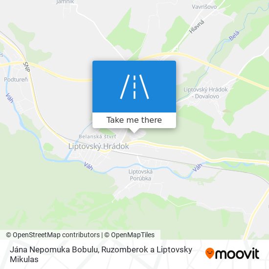 Jána Nepomuka Bobulu map