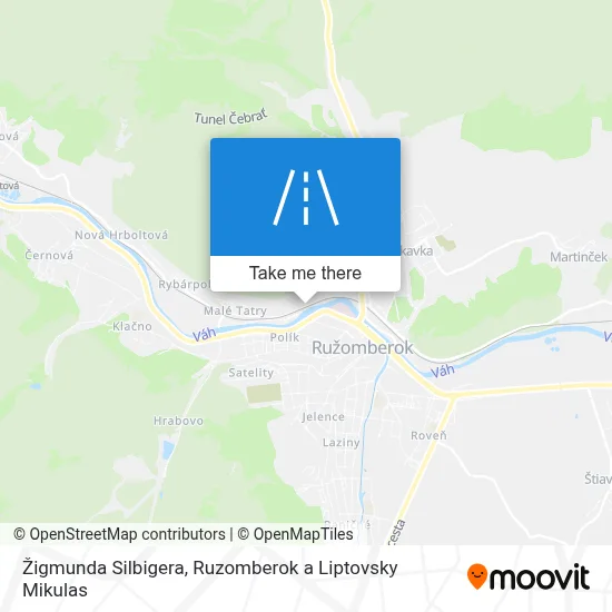 Žigmunda Silbigera map