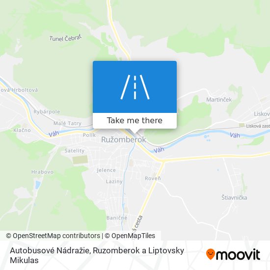 Autobusové Nádražie map