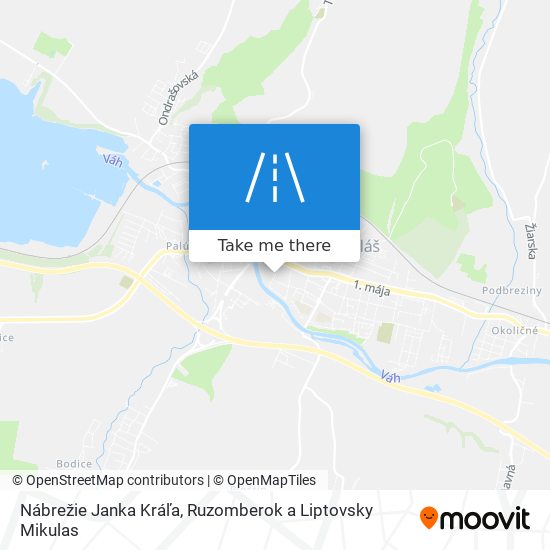 Nábrežie Janka Kráľa map