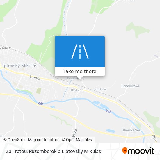 Za Traťou map