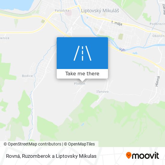 Rovná map