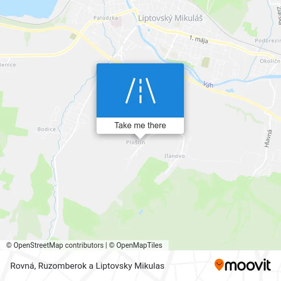 Rovná map