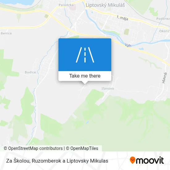 Za Školou map