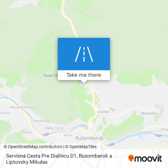 Servisná Cesta Pre Diaľnicu D1 map