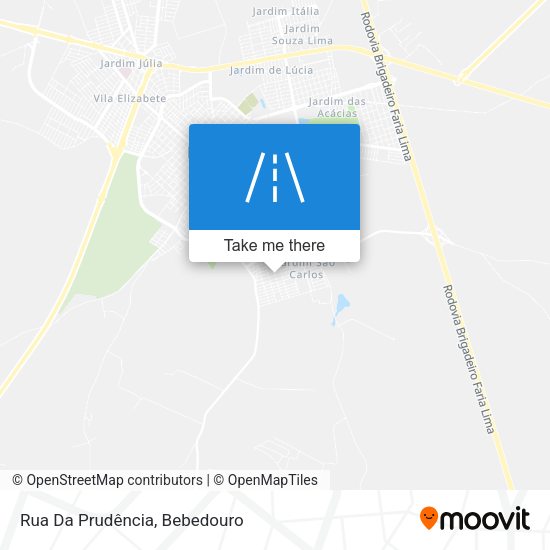 Rua Da Prudência map