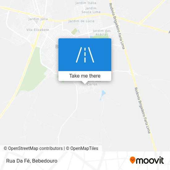 Rua Da Fé map