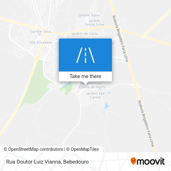 Rua Doutor Luiz Vianna map