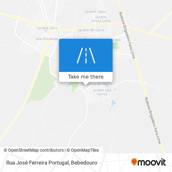 Rua José Ferreira Portugal map