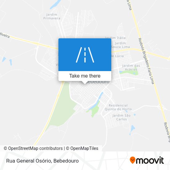 Rua General Osório map