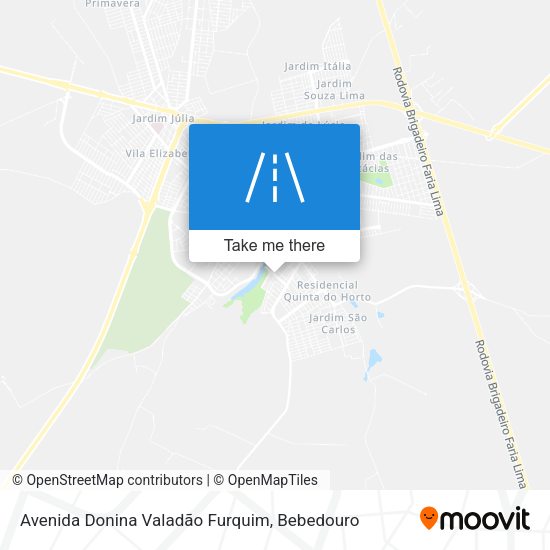 Avenida Donina Valadão Furquim map