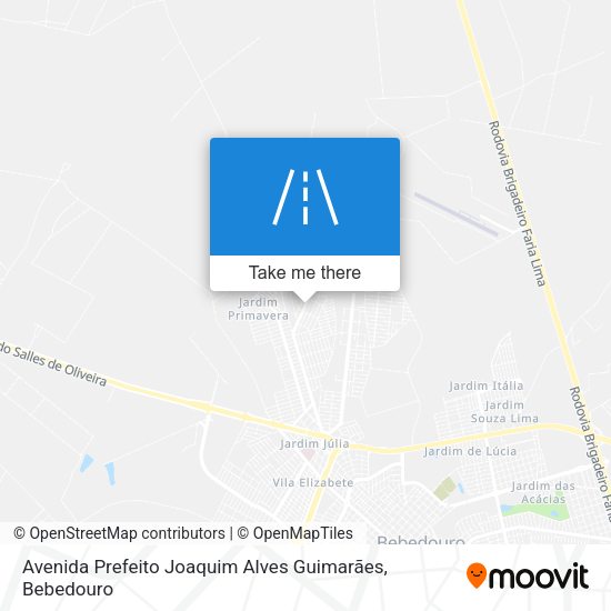 Avenida Prefeito Joaquim Alves Guimarães map