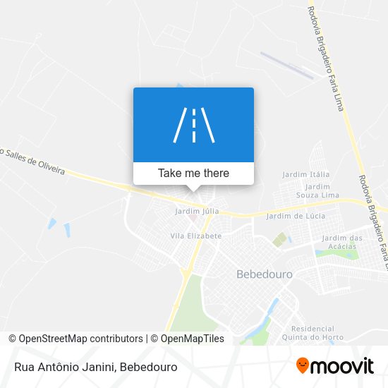 Rua Antônio Janini map