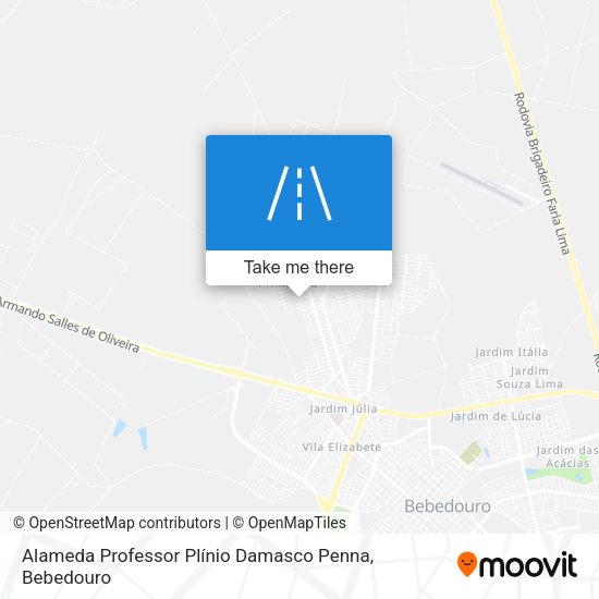Alameda Professor Plínio Damasco Penna map