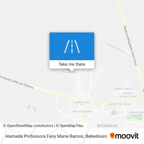 Alameda Professora Fany Maria Ramos map