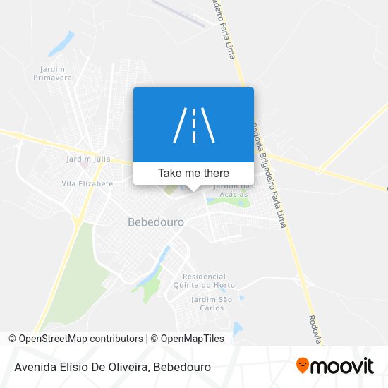 Avenida Elísio De Oliveira map