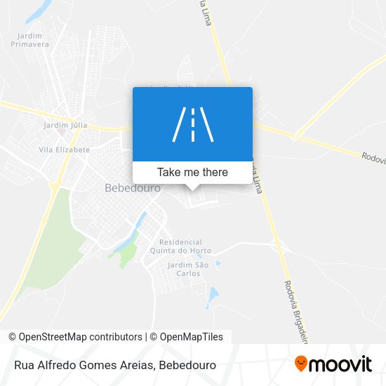 Rua Alfredo Gomes Areias map