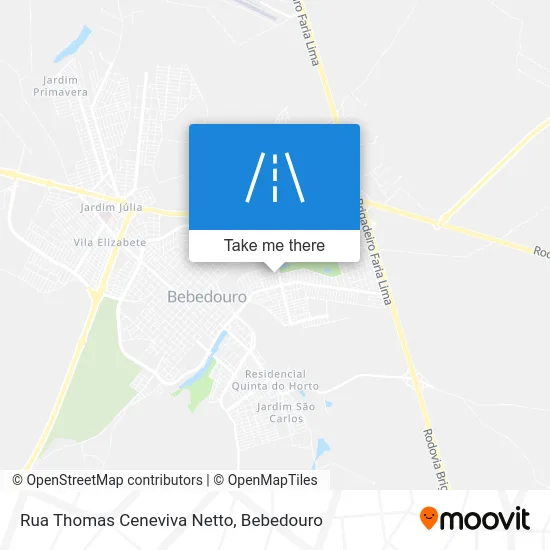 Rua Thomas Ceneviva Netto map