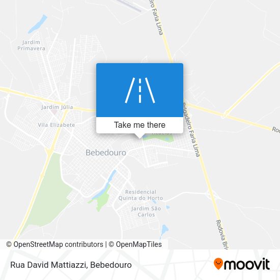 Rua David Mattiazzi map
