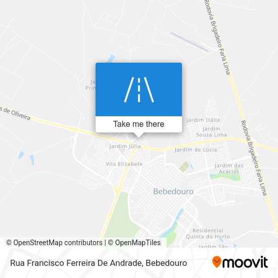 Rua Francisco Ferreira De Andrade map