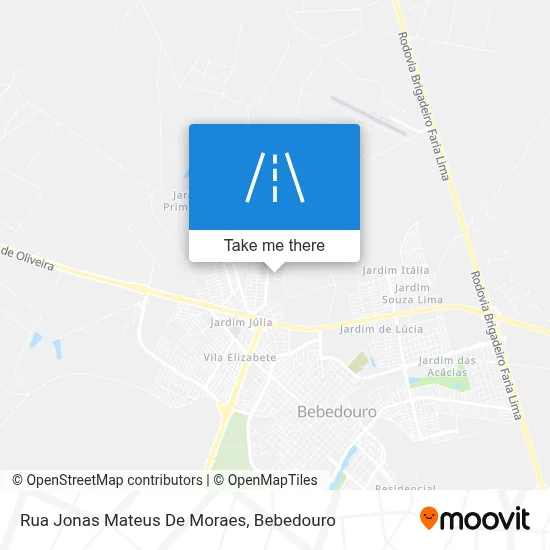 Rua Jonas Mateus De Moraes map
