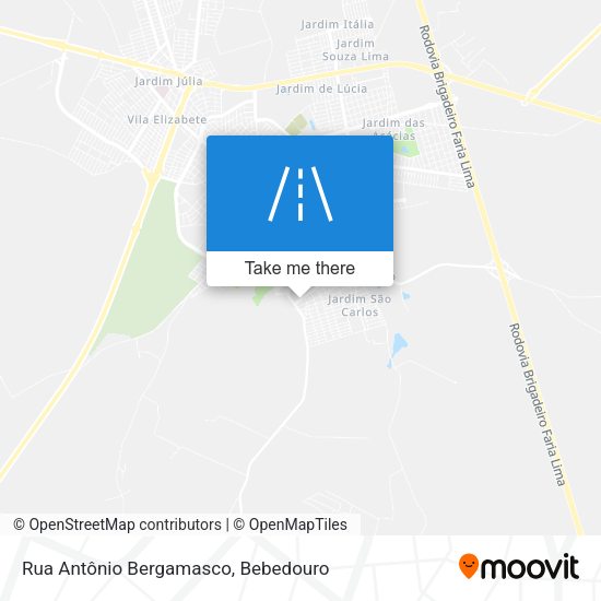 Rua Antônio Bergamasco map