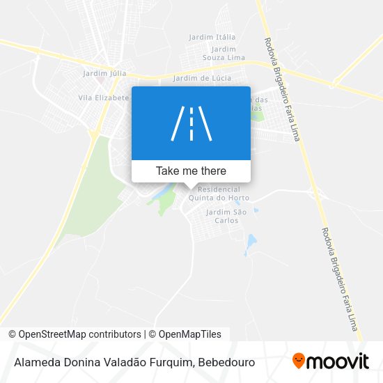 Alameda Donina Valadão Furquim map