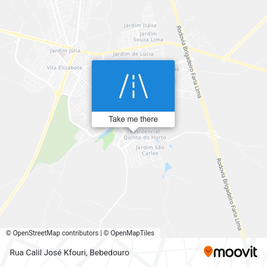 Rua Calil José Kfouri map