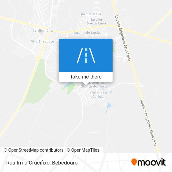 Rua Irmã Crucifixo map