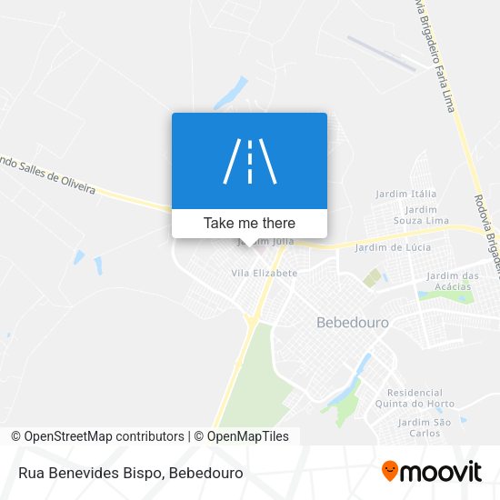 Rua Benevides Bispo map