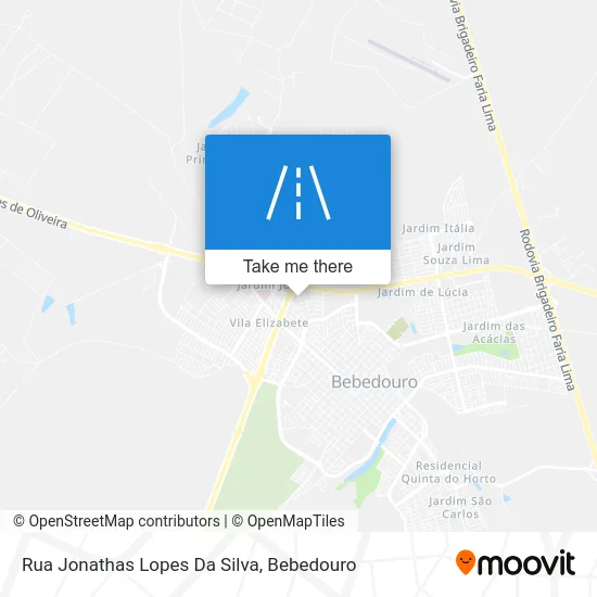 Rua Jonathas Lopes Da Silva map