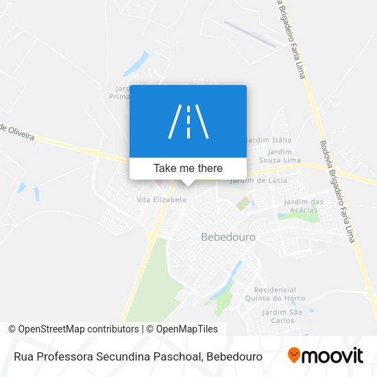 Rua Professora Secundina Paschoal map